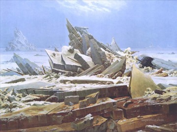 100 の偉大な芸術 Painting - カスパー・ダヴィッド・フリードリヒ 北極海